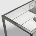 Girse-Design Edelstahl Multifunktionstisch Schiefer, weiss