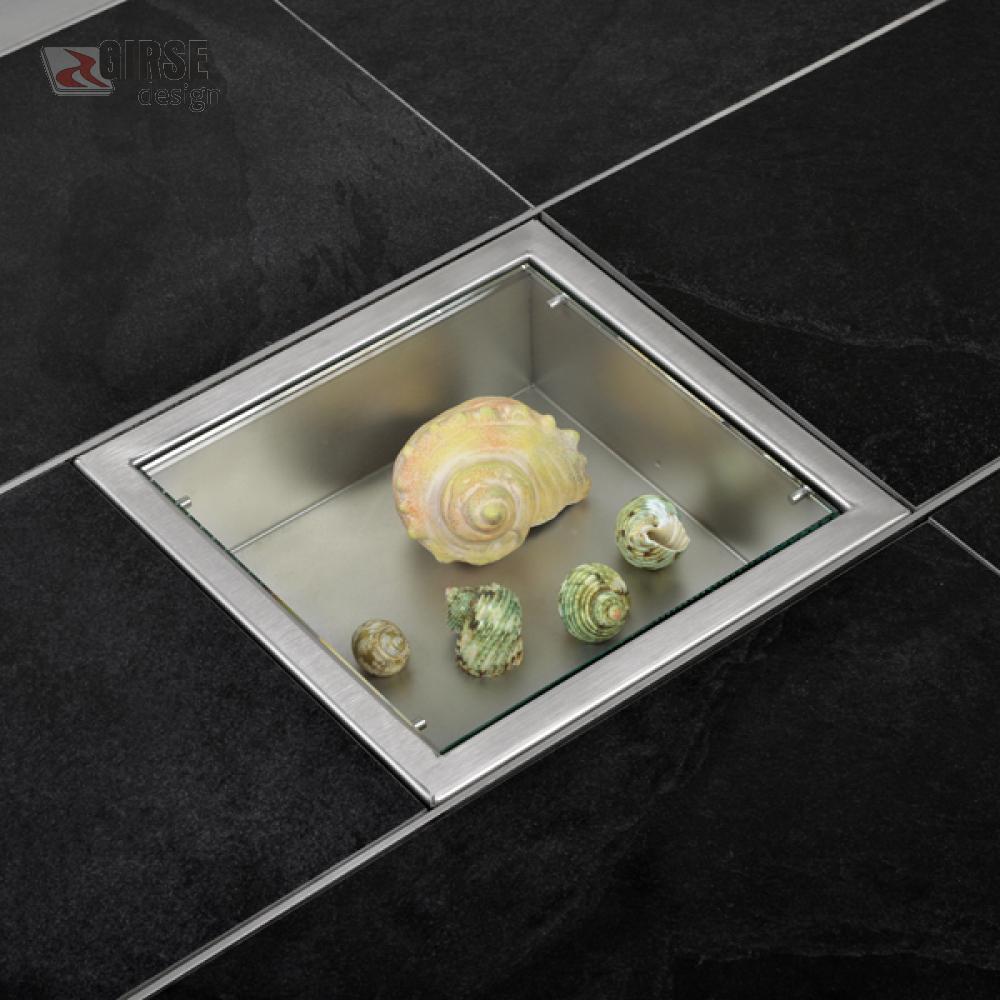Edelstahl Dekoschale mit Glasdeckel - Zubehör für Girse-Design Magic-Table